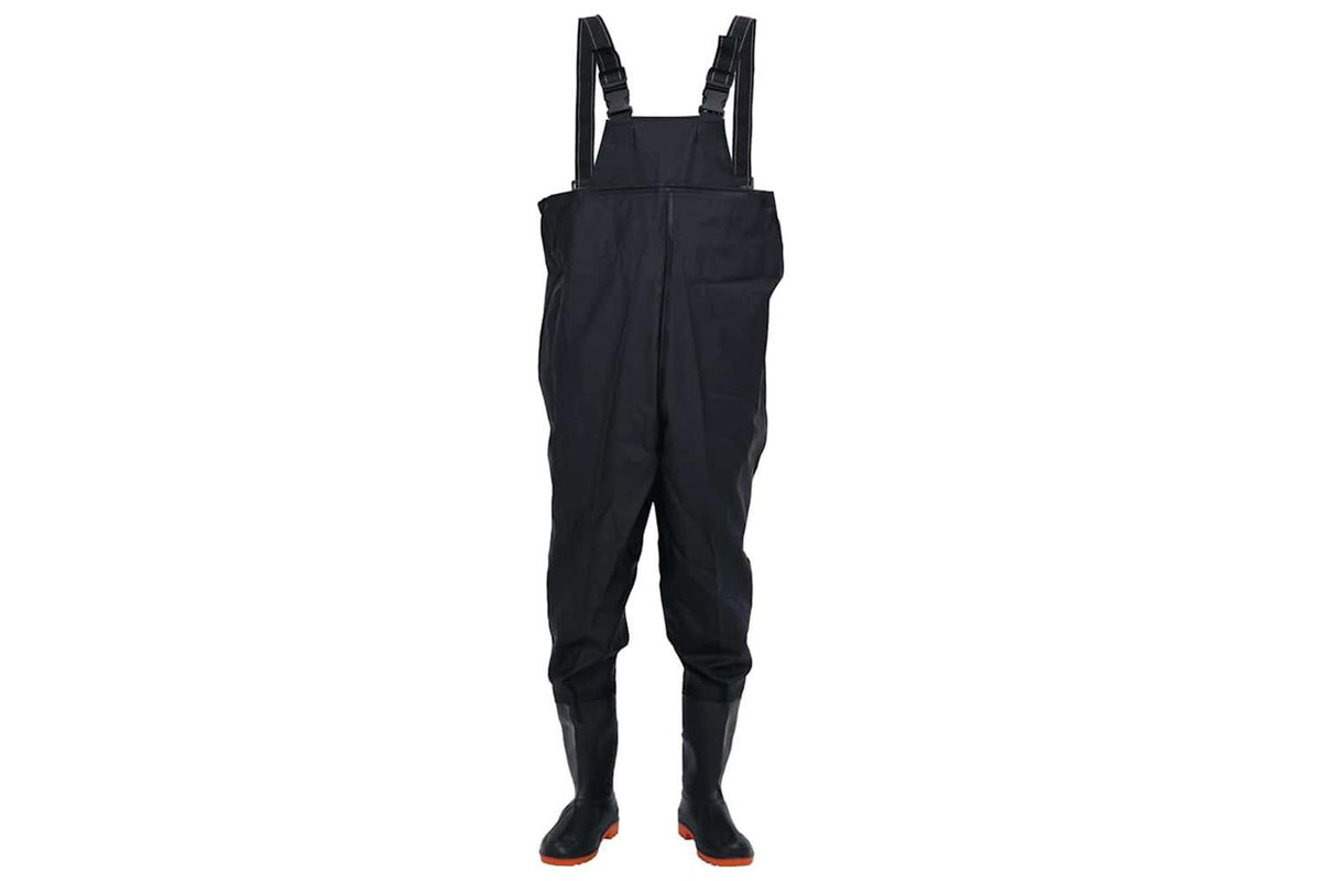 Vidaxl Chest Waders With Boots Black Size 45-2