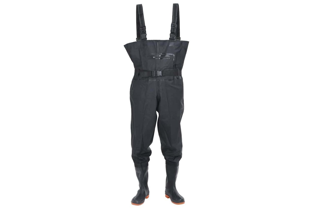 Vidaxl Chest Waders With Boots And Belt Black Size 41-2