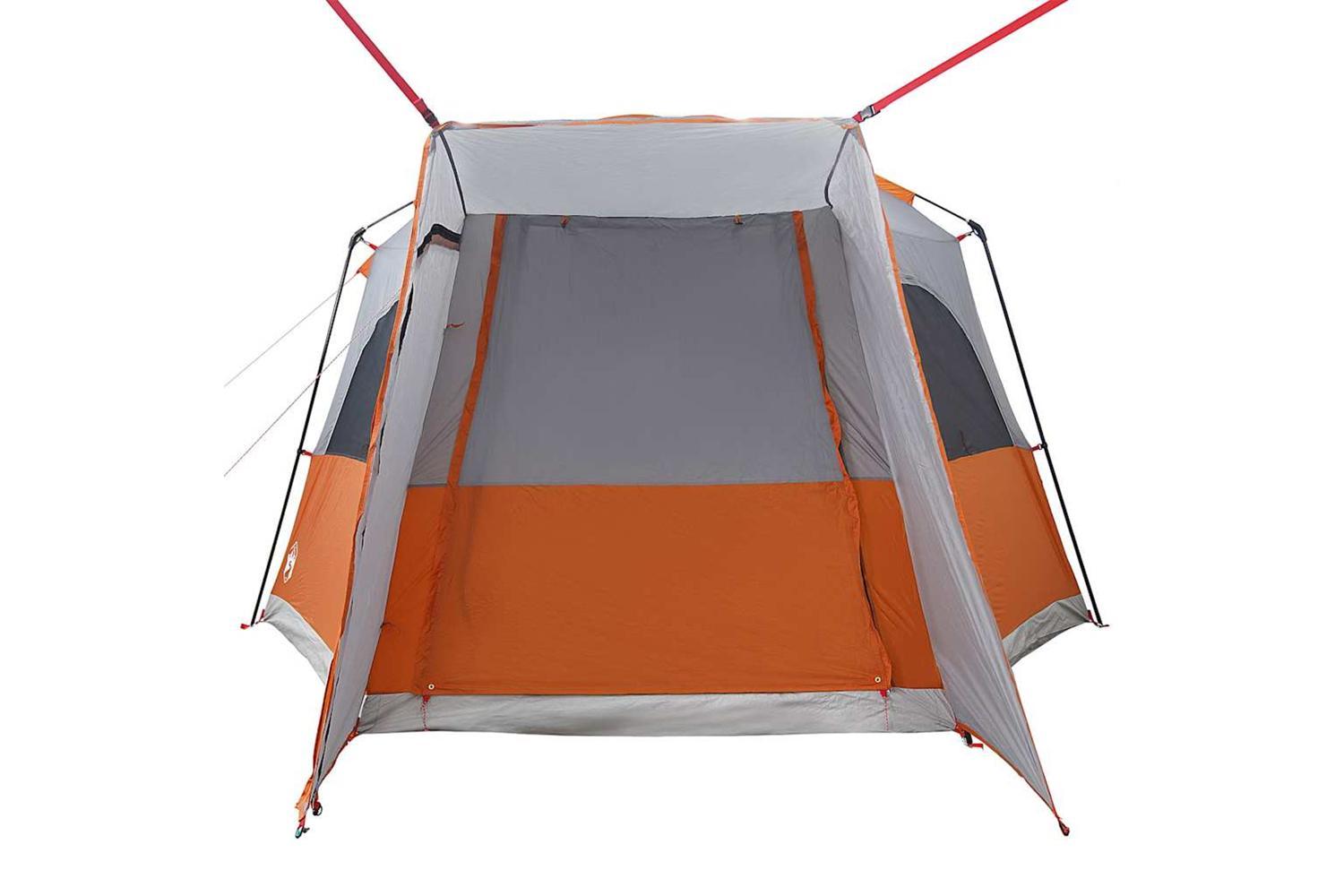 Vidaxl Car Tent 4-person Grey And Orange Waterproof-8