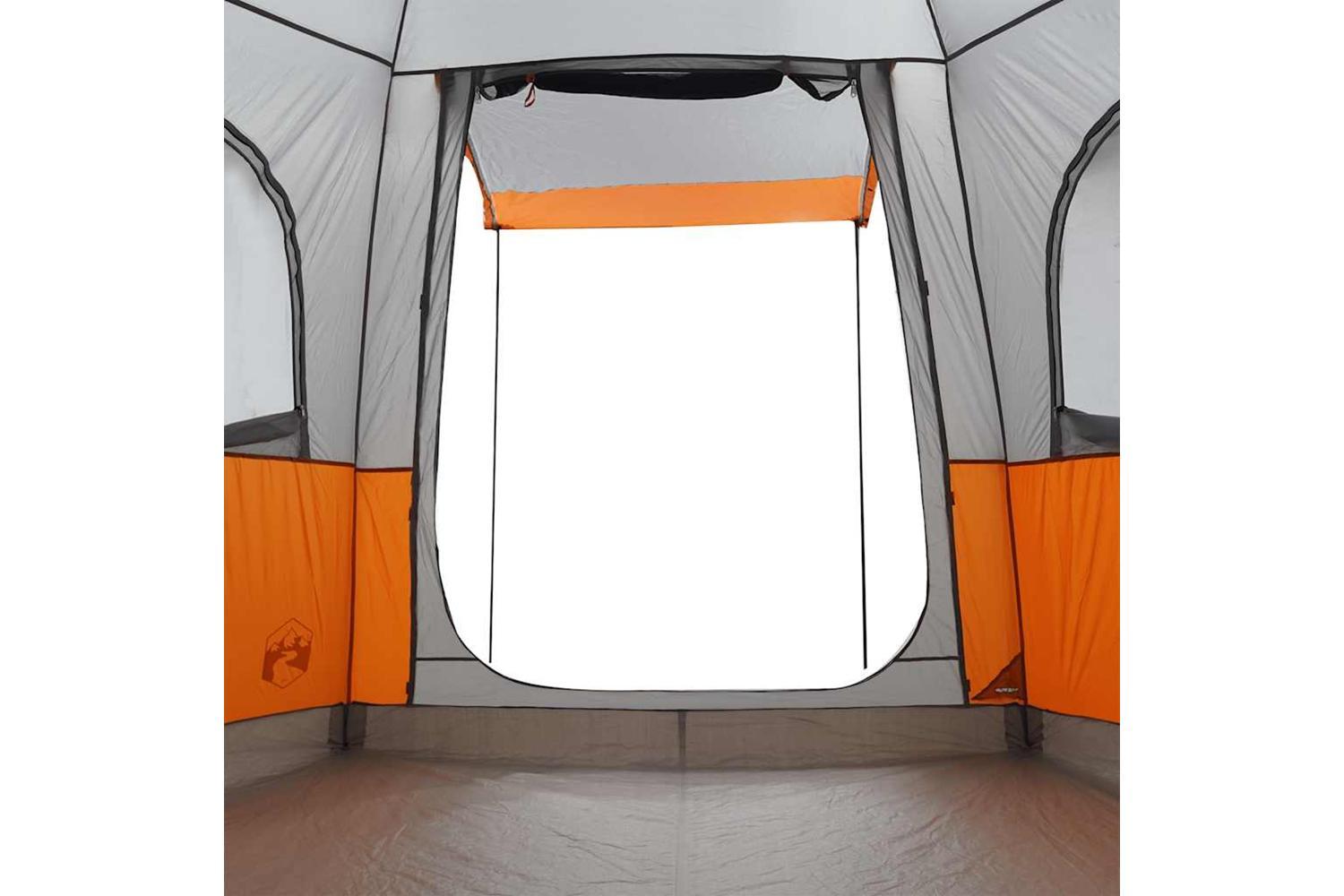 Vidaxl Car Tent 4-person Grey And Orange Waterproof-9