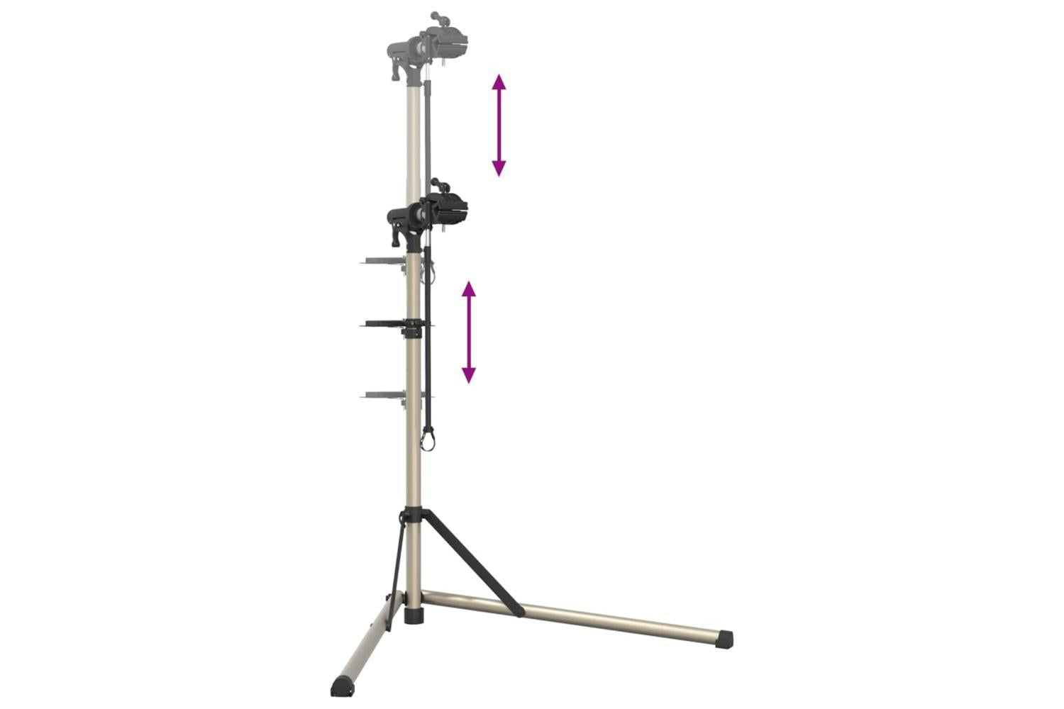 Vidaxl Bike Repair Stand Foldable Adjustable 102-160 Cm Aluminium-8