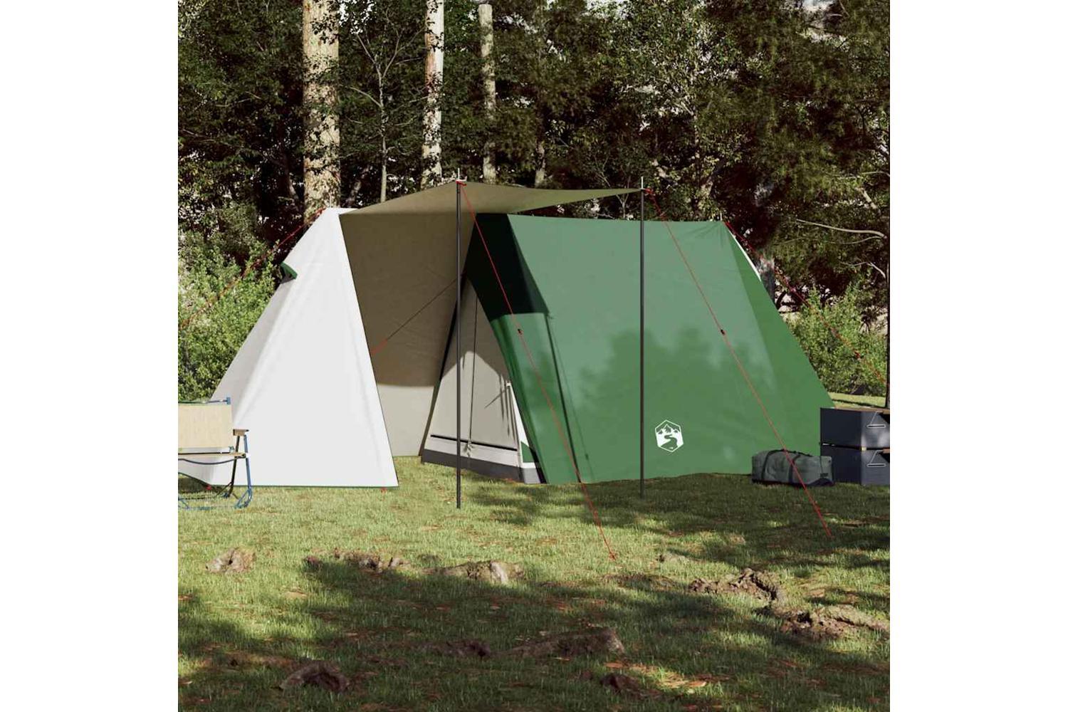 Vidaxl Camping Tent 3-person Green Waterproof-3