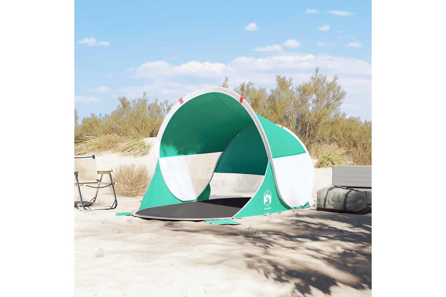 Vidaxl Beach Tent Sea Green Pop-up Waterproof-3
