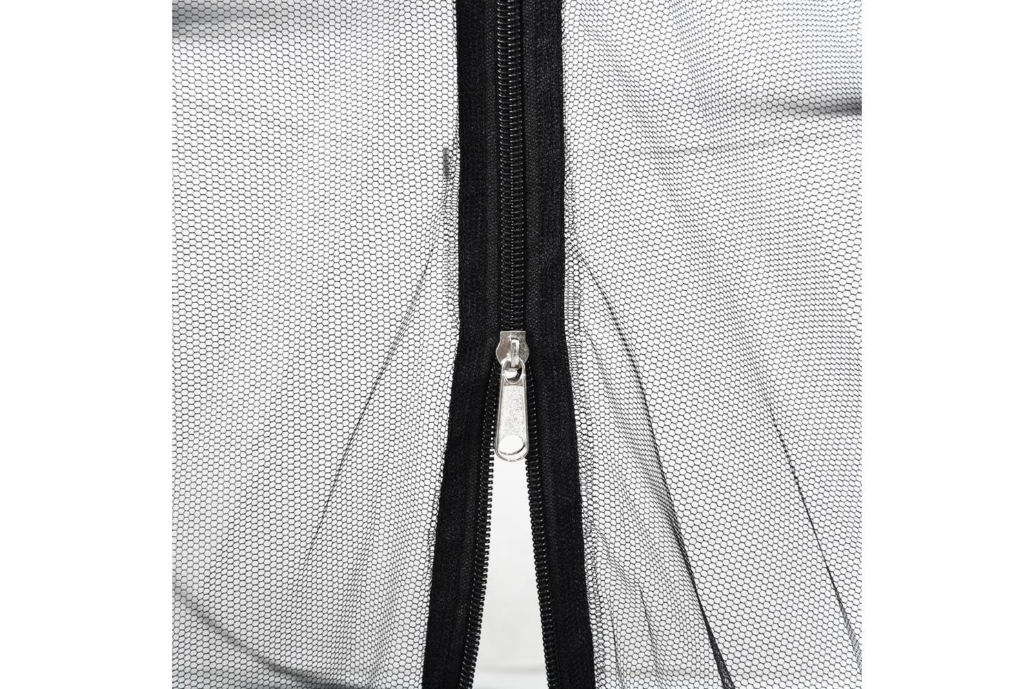 Vidaxl Mosquito Net For Umbrella 220 Mesh Black ÃŽÂ¦300x230 Cm-5