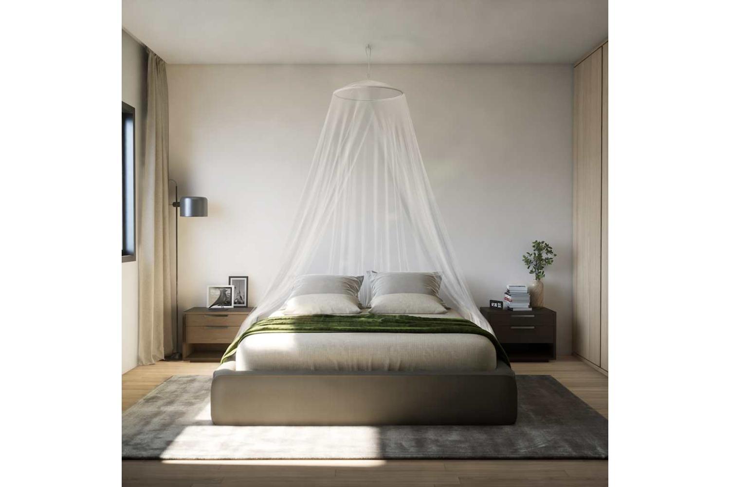 Vidaxl Mosquito Net For Bed 220 Mesh White 56x56x220 Cm-3