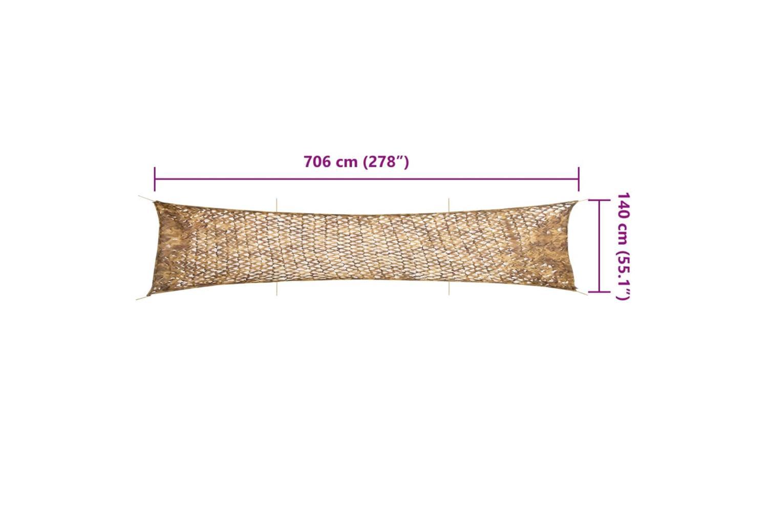 Vidaxl Camouflage Net With Storage Bag 706x140 Cm Sand-7