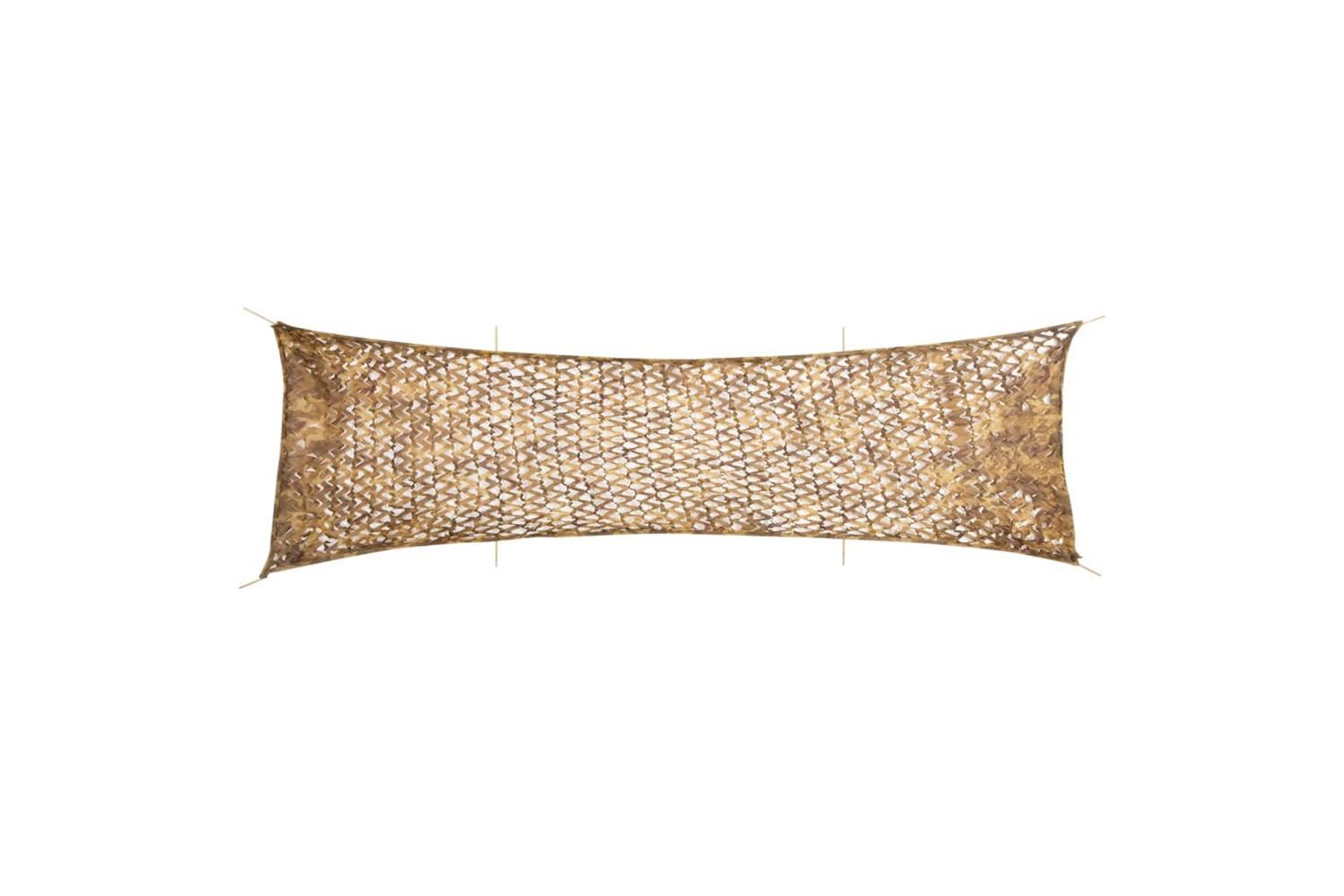 Vidaxl Camouflage Net With Storage Bag 753x199 Cm Sand