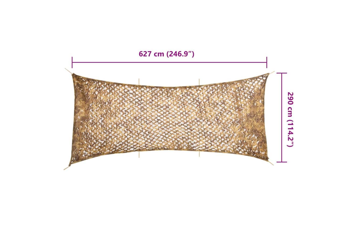 Vidaxl Camouflage Net With Storage Bag 627x290 Cm Sand-7