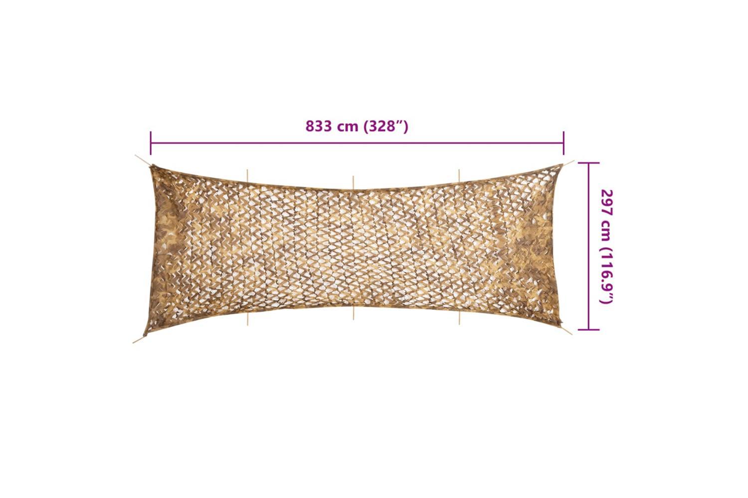 Vidaxl Camouflage Net With Storage Bag 833x297 Cm Sand-7