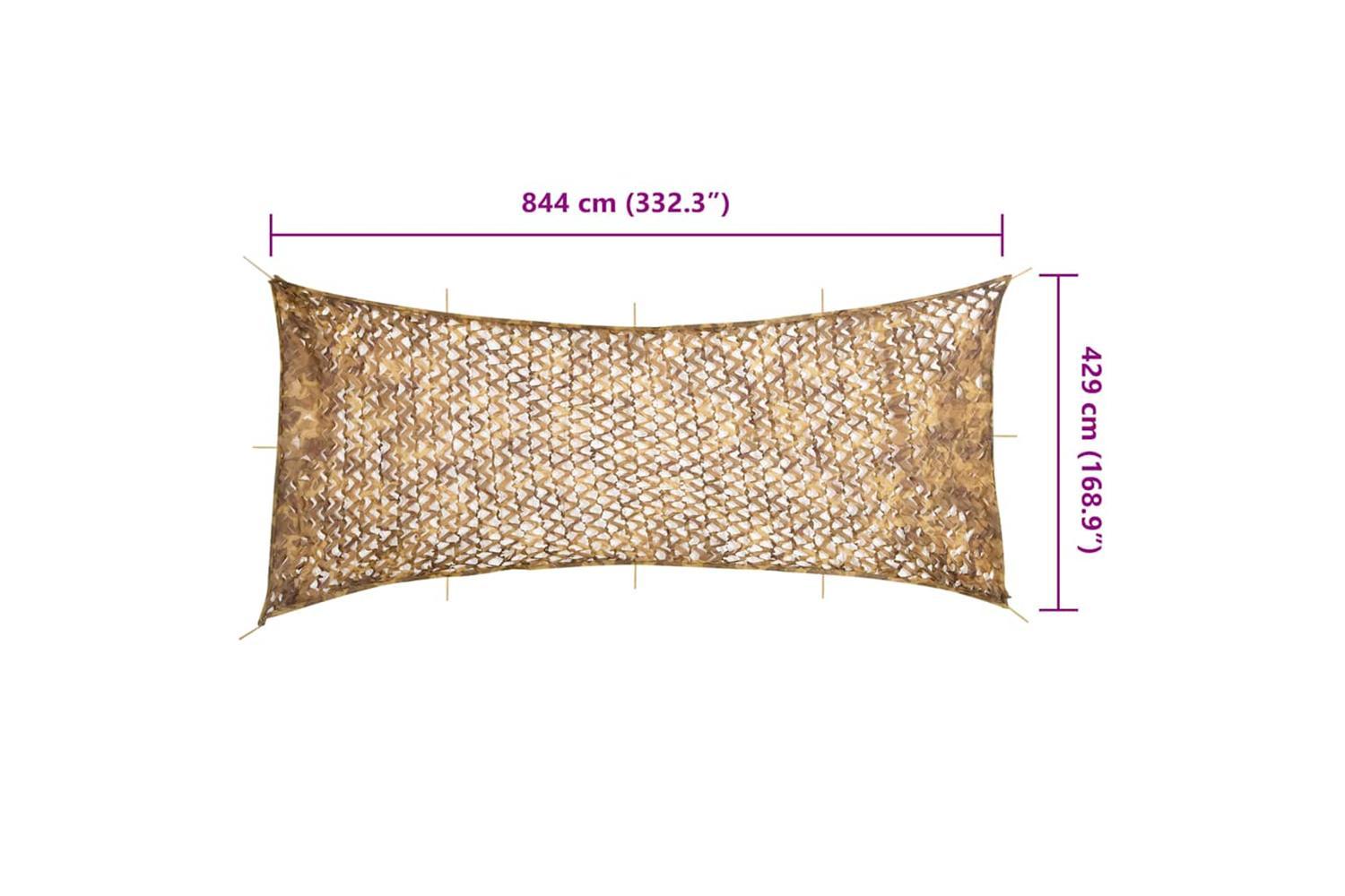 Vidaxl Camouflage Net With Storage Bag 844x429 Cm Sand-7