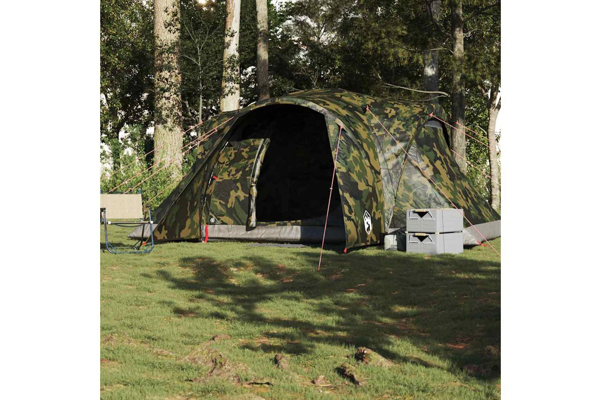 Vidaxl Family Tent Dome 6-person Camouflage Waterproof-3