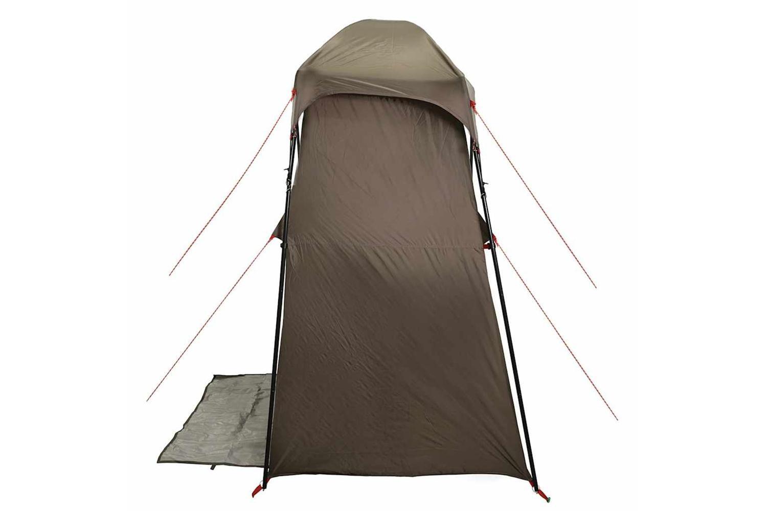 Vidaxl Shower Tent 2-person Brown Waterproof-8