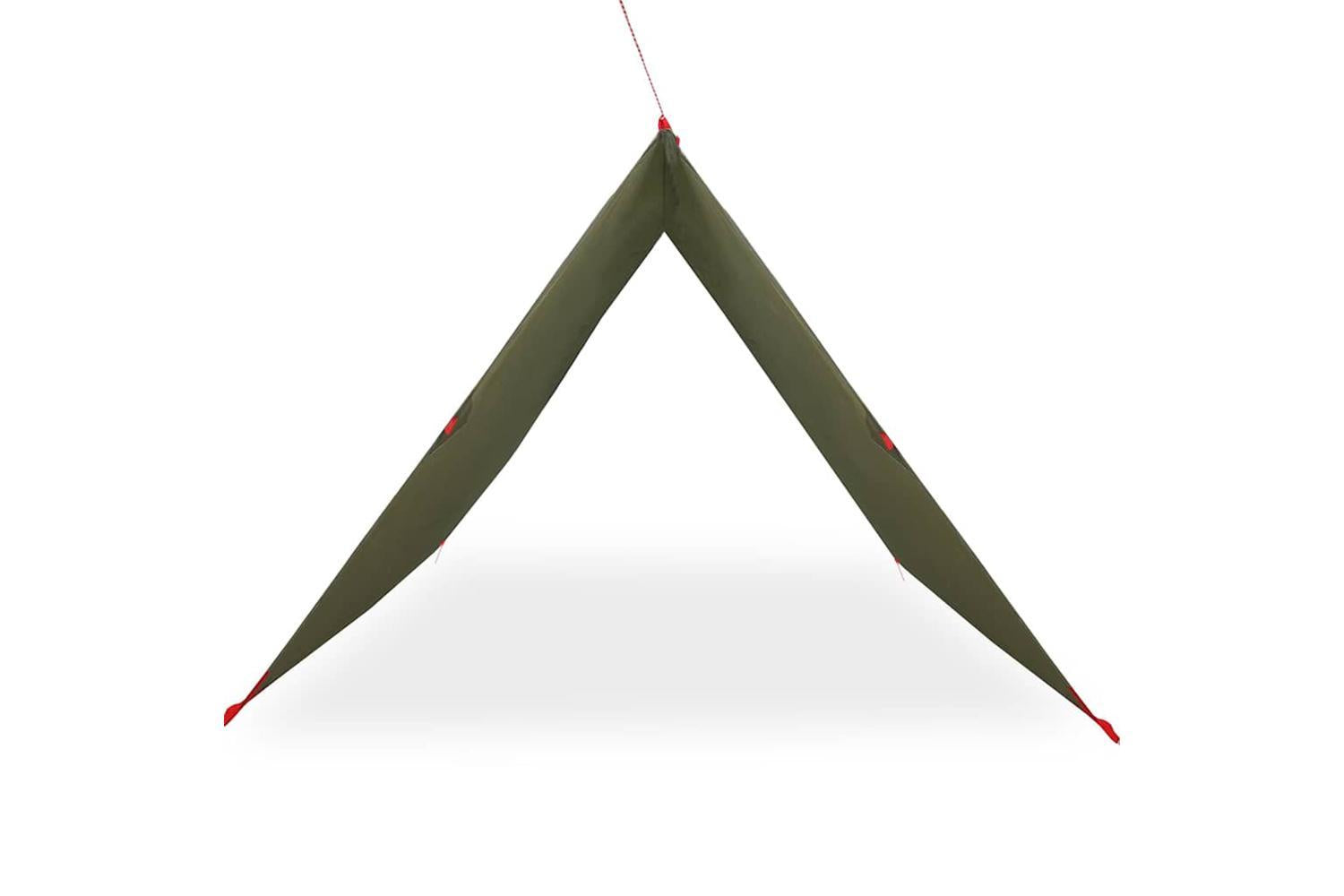 Vidaxl Camping Tarp Olive Green 366x306 Cm Waterproof-4