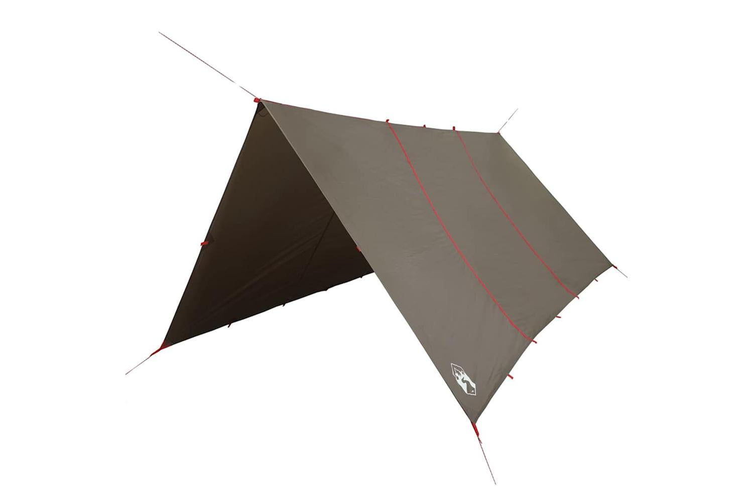 Vidaxl Camping Tarp Brown 451x420 Cm Waterproof-2