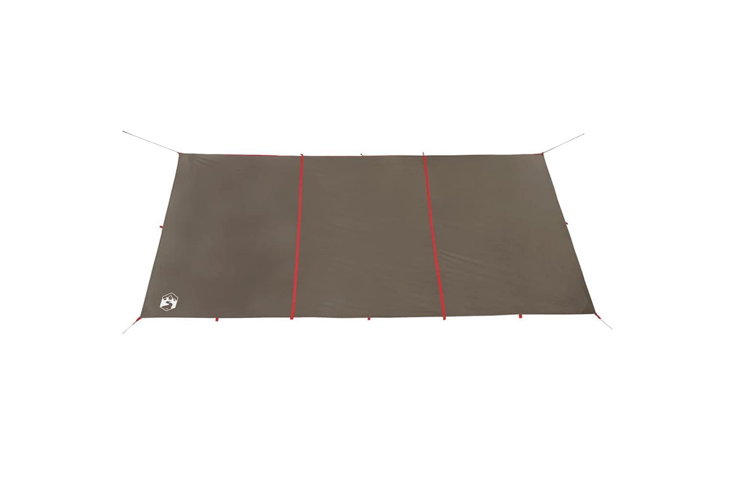 Vidaxl Camping Tarp Brown 451x420 Cm Waterproof-5