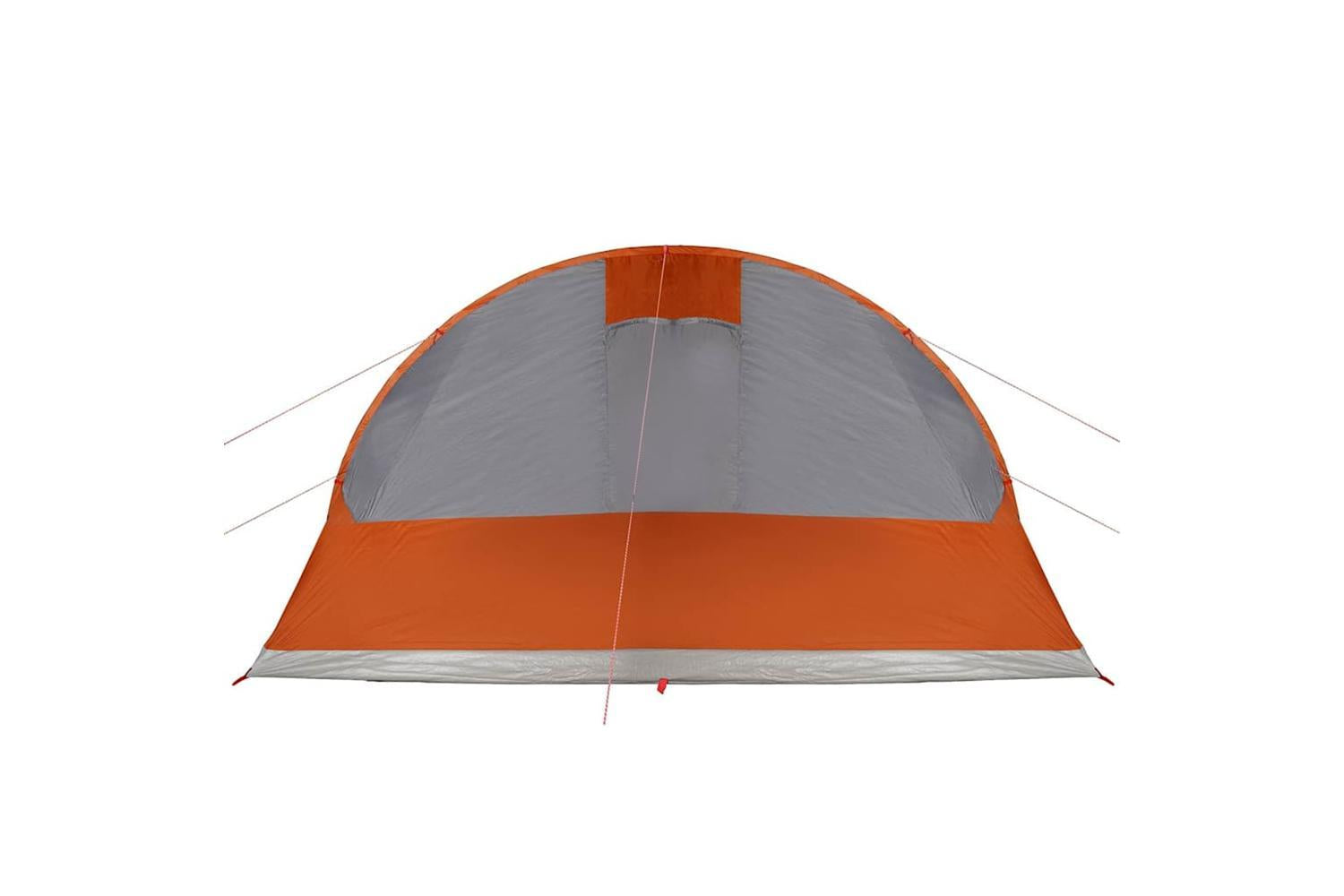 Vidaxl Camping Tent Tunnel 5-person Grey And Orange Waterproof-9