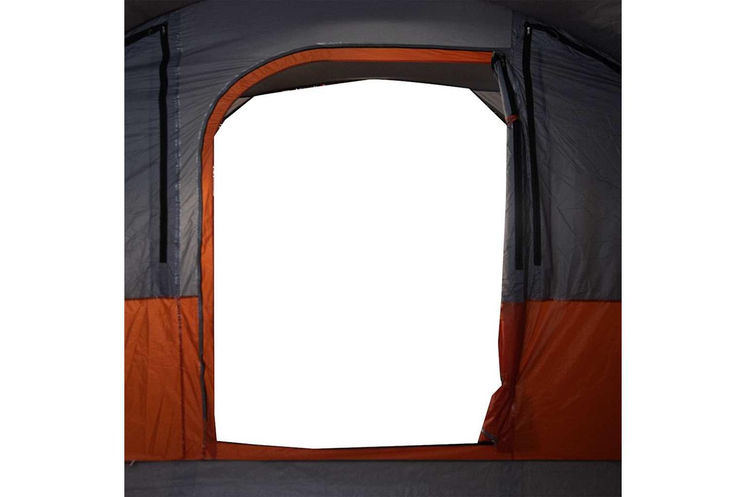 Vidaxl Camping Tent Tunnel 5-person Grey And Orange Waterproof-10