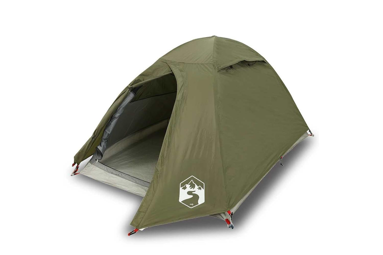 Vidaxl Camping Tent Dome 2-person Olive Green Waterproof-2