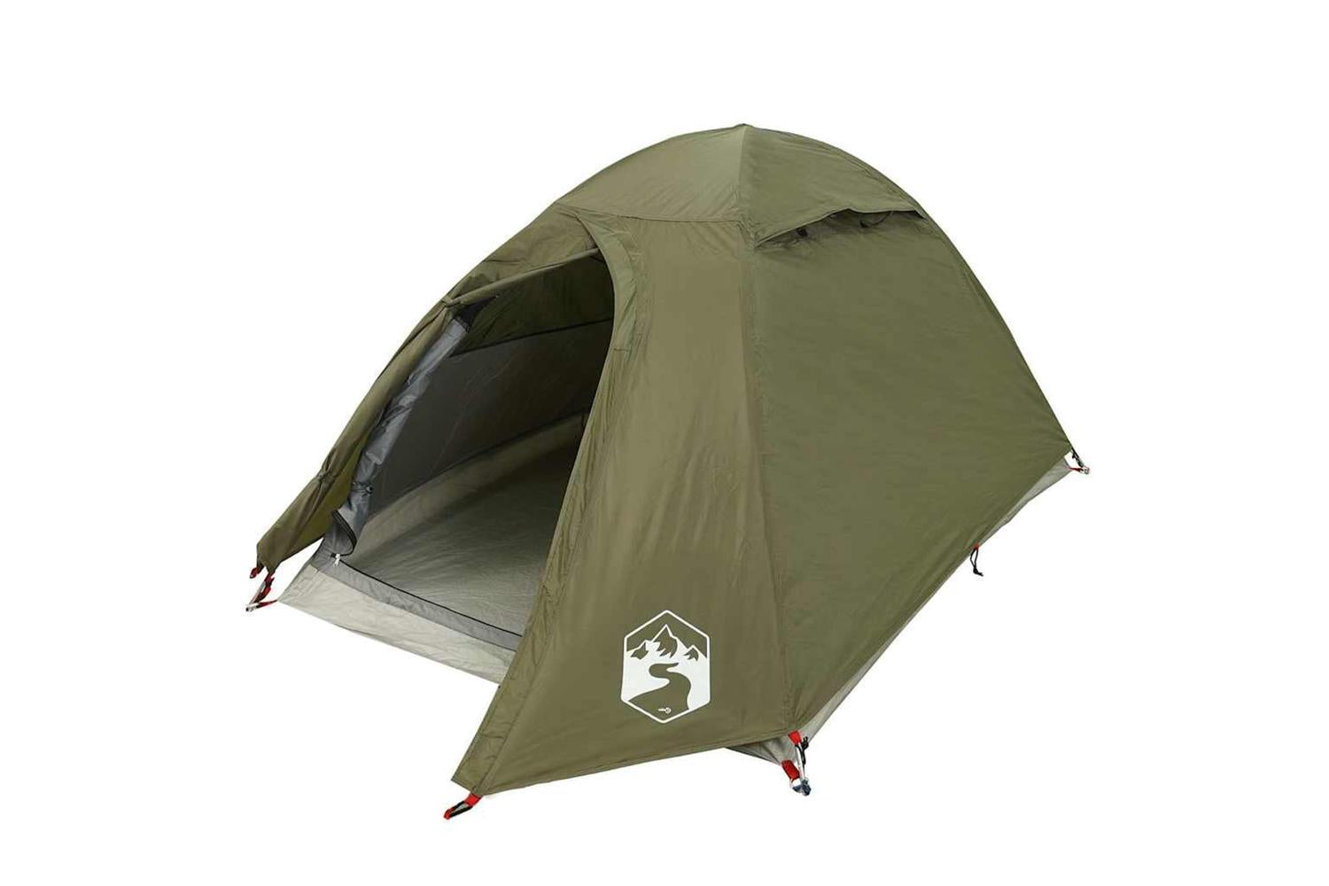 Vidaxl Camping Tent Dome 2-person Olive Green Waterproof-4