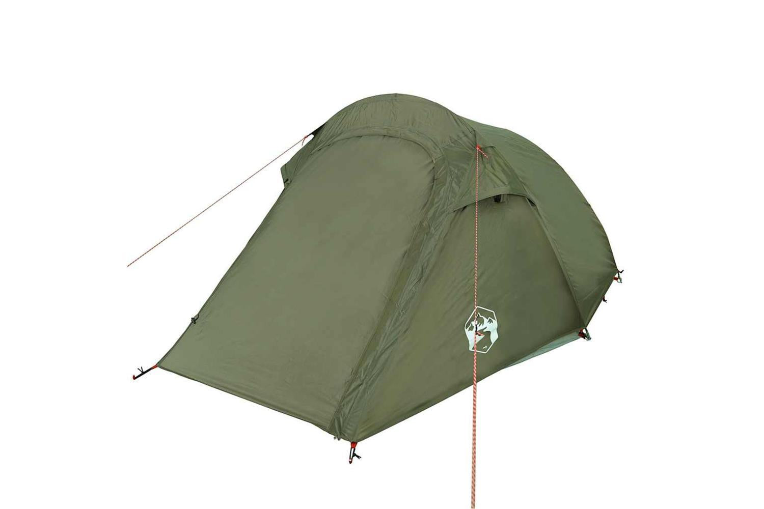 Vidaxl Camping Tent Tunnel 3-person Olive Green Waterproof-5