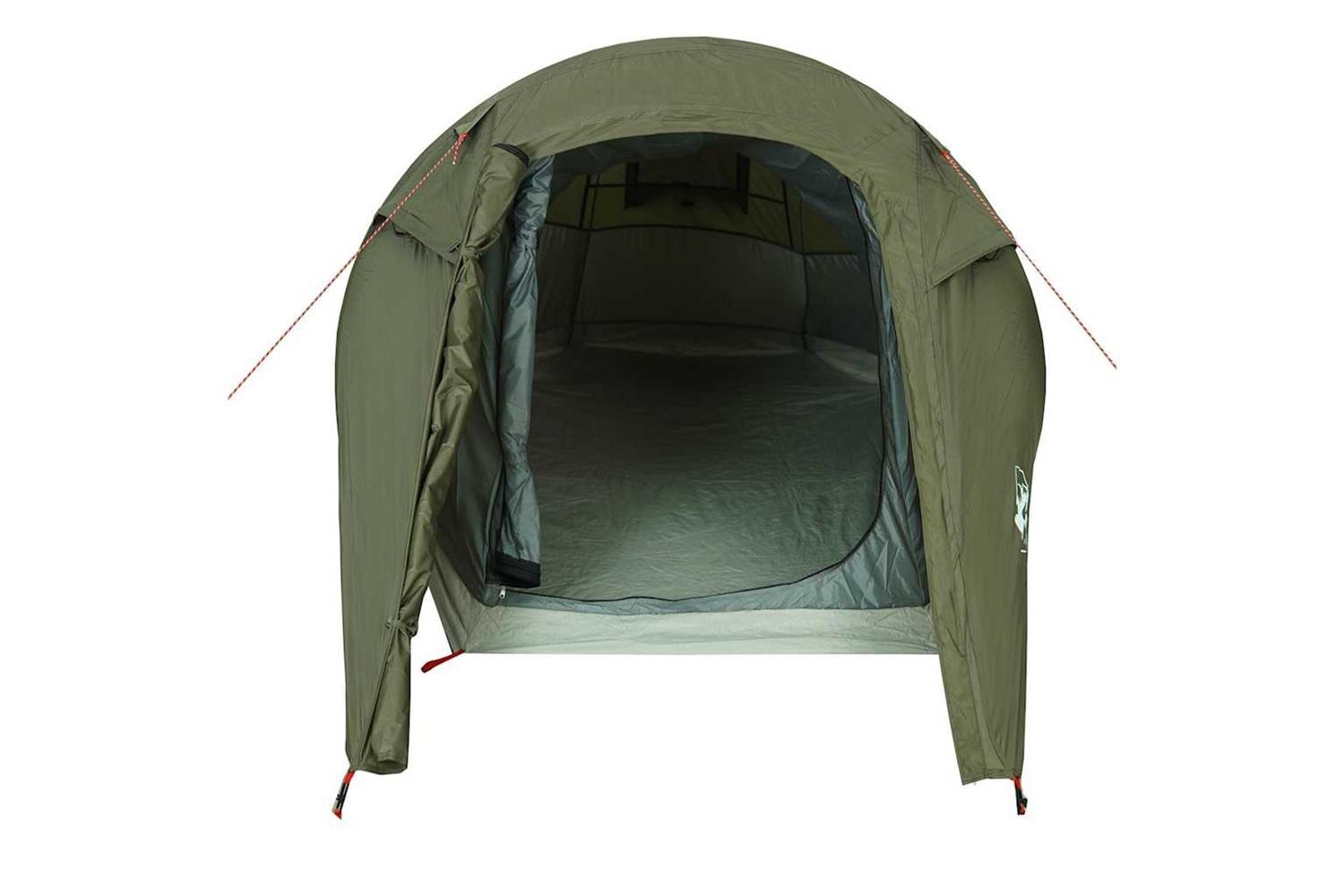 Vidaxl Camping Tent Tunnel 3-person Olive Green Waterproof-6
