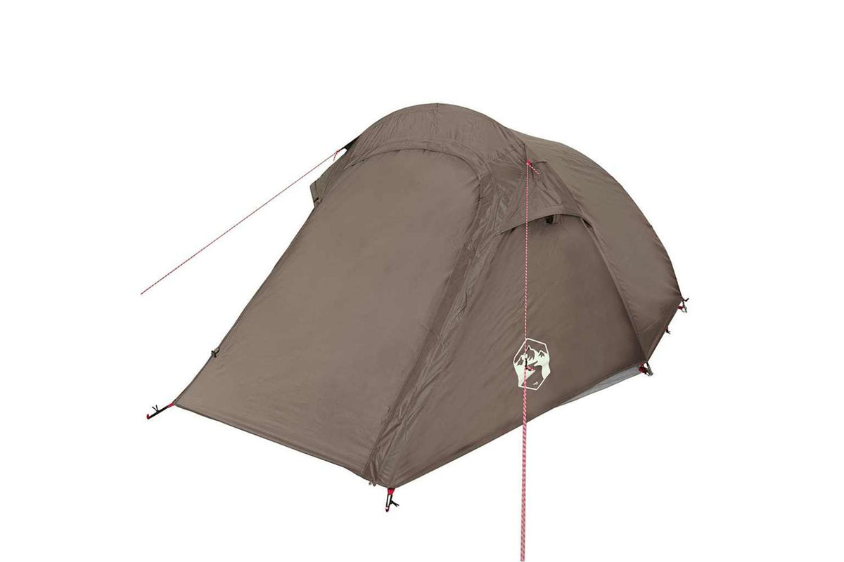 Vidaxl Camping Tent Tunnel 2-person Brown Waterproof-5