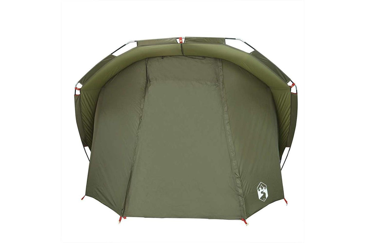 Vidaxl Fishing Tent 4-person Olive Green Waterproof-7