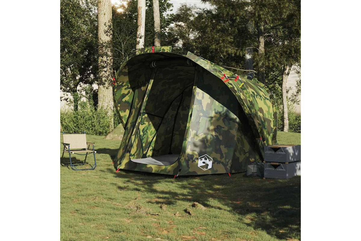 Vidaxl Fishing Tent 4-person Camouflage Waterproof-3