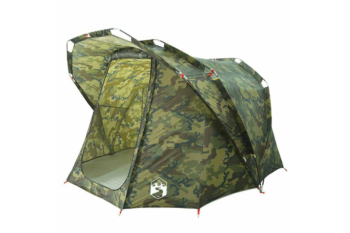 Vidaxl Fishing Tent 4-person Camouflage Waterproof-4