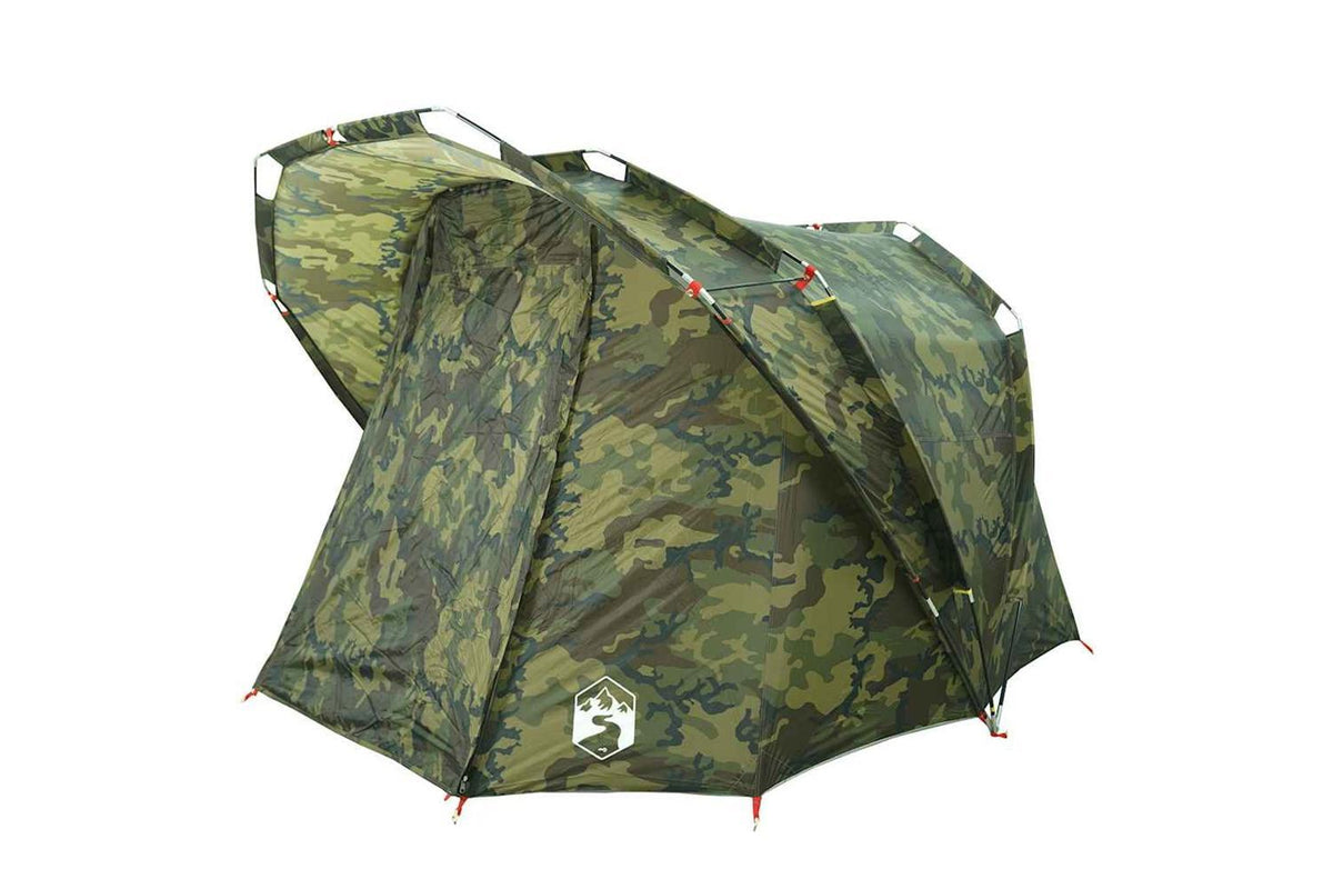 Vidaxl Fishing Tent 4-person Camouflage Waterproof-5
