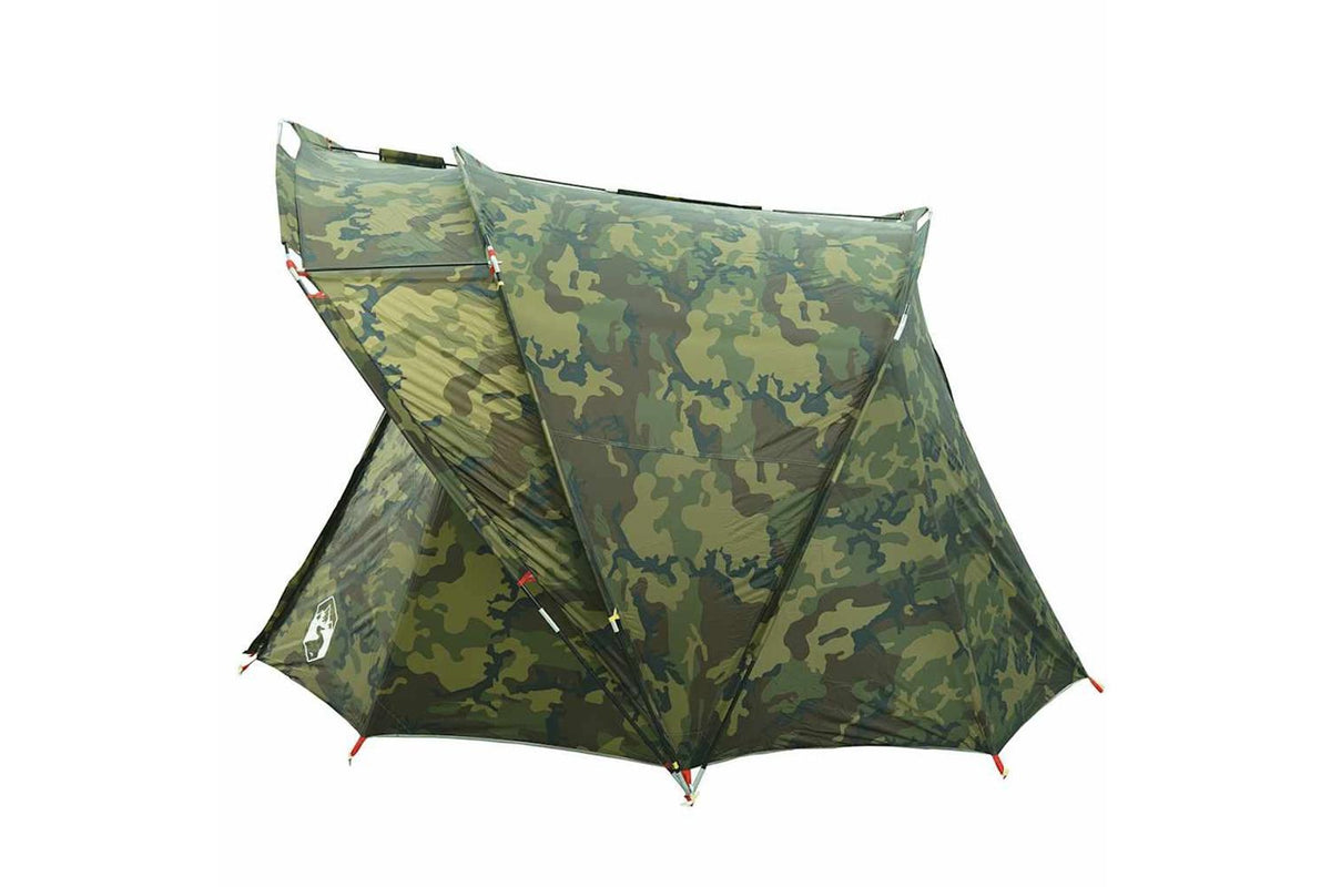 Vidaxl Fishing Tent 4-person Camouflage Waterproof-8