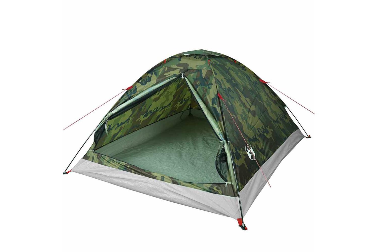 Vidaxl Camping Tent Dome 4-person Camouflage Waterproof-4
