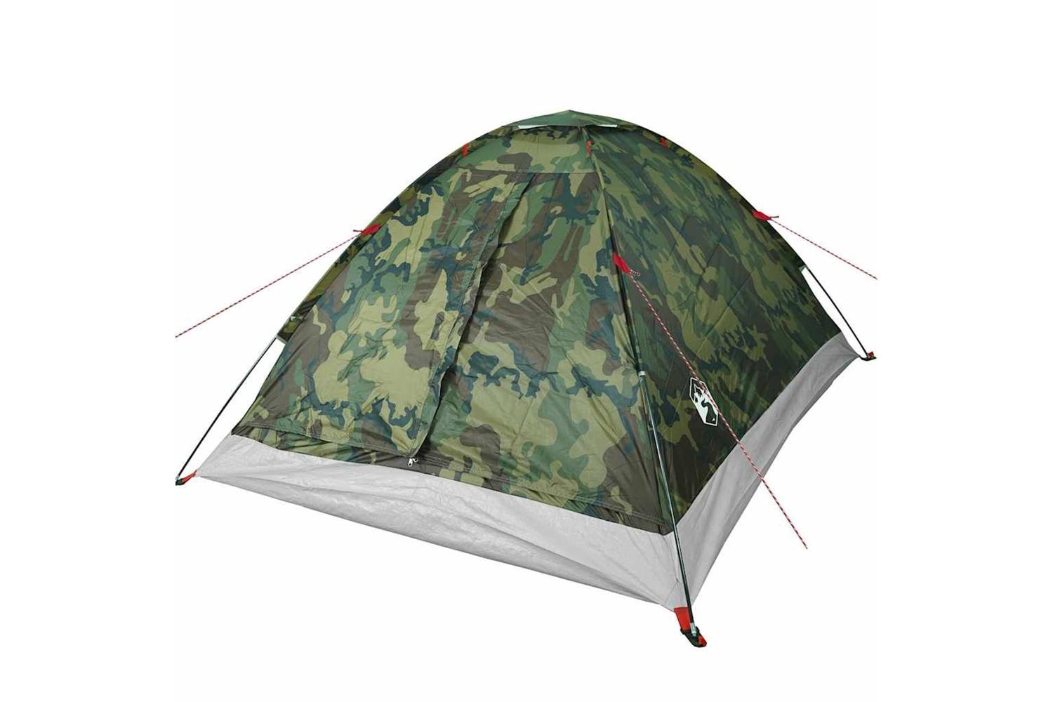 Vidaxl Camping Tent Dome 4-person Camouflage Waterproof-5