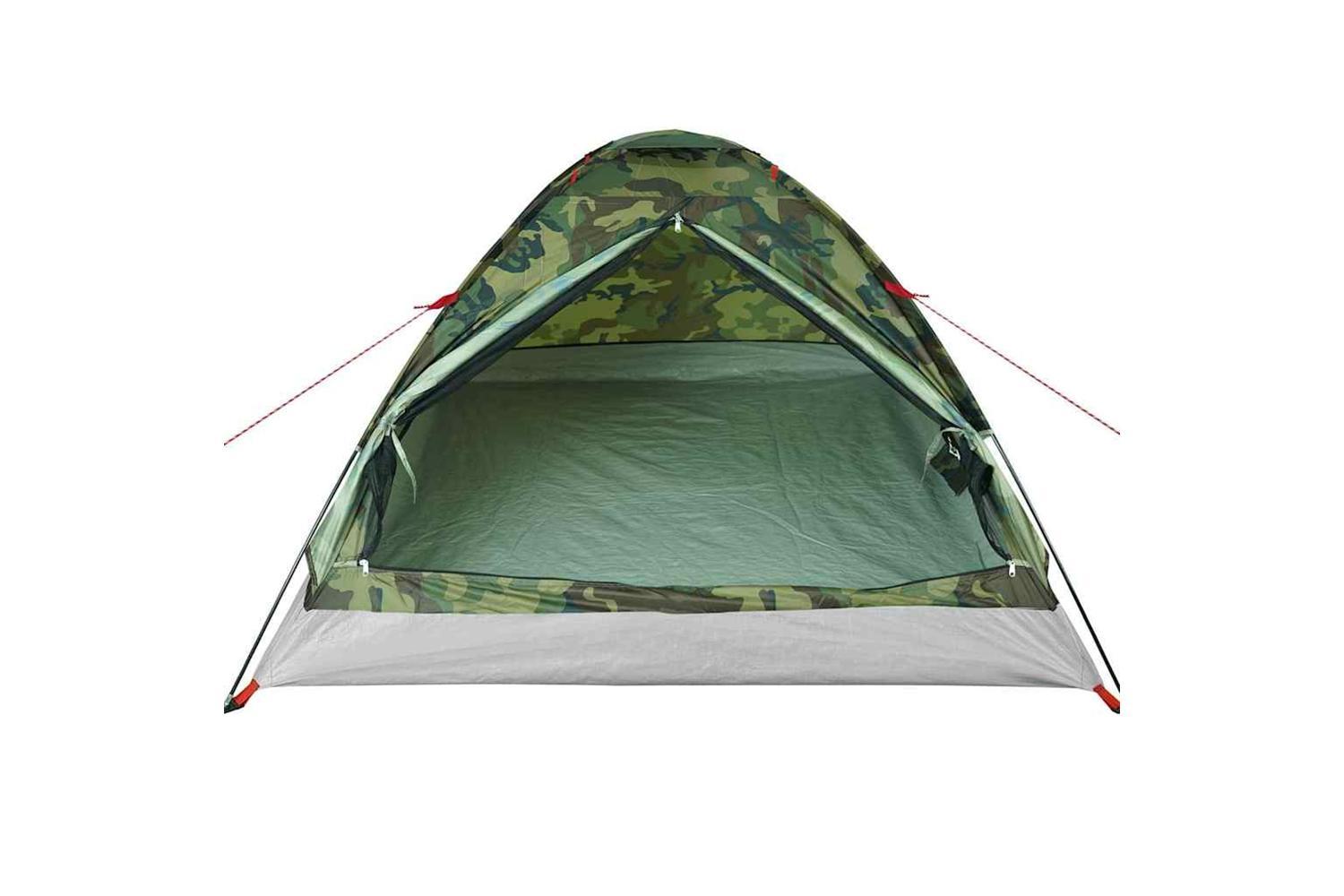 Vidaxl Camping Tent Dome 4-person Camouflage Waterproof-6