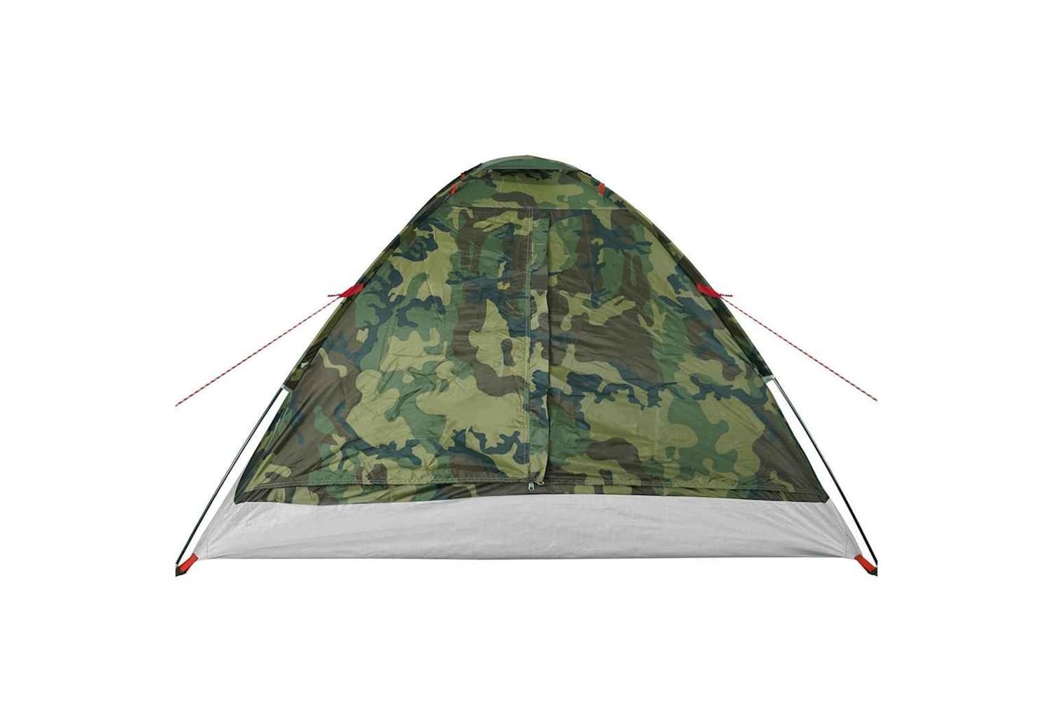 Vidaxl Camping Tent Dome 4-person Camouflage Waterproof-7