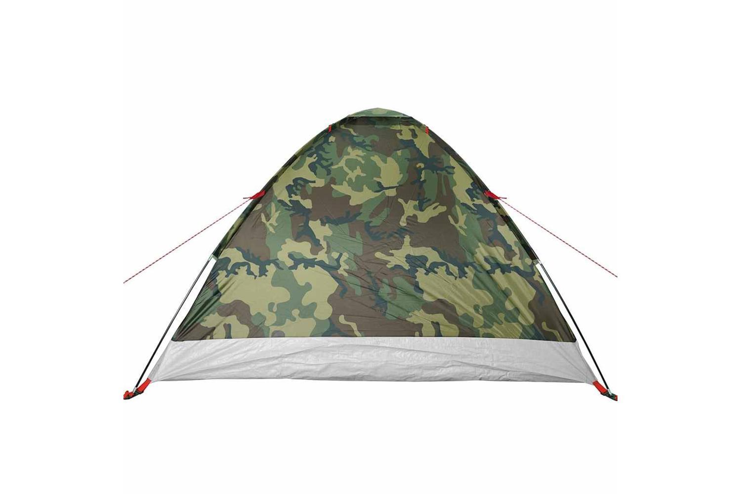 Vidaxl Camping Tent Dome 4-person Camouflage Waterproof-9