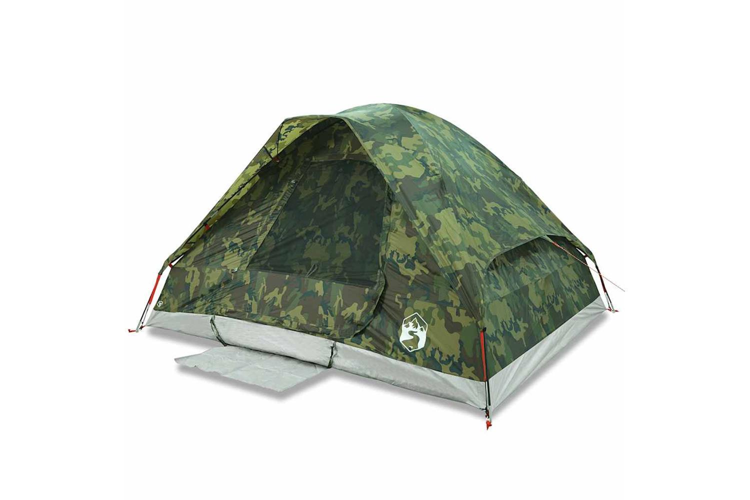 Vidaxl Camping Tent Dome 4-person Camouflage Waterproof-2