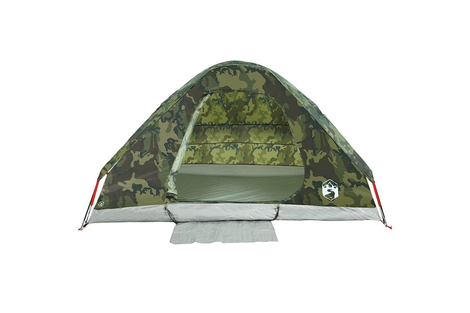 Vidaxl Camping Tent Dome 4-person Camouflage Waterproof-6