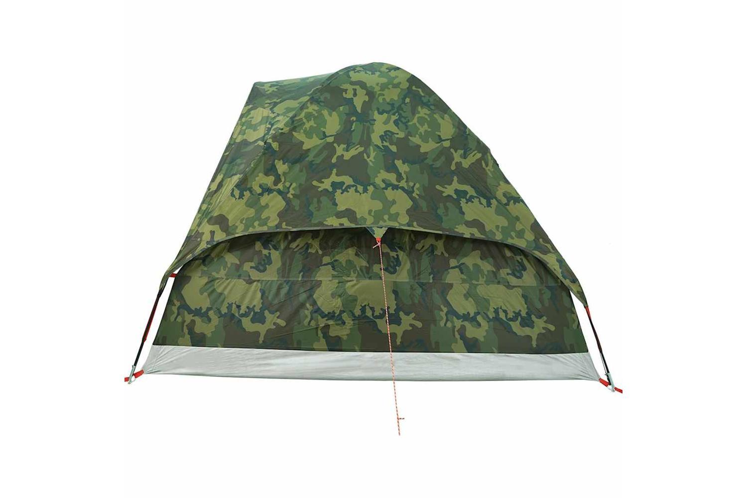 Vidaxl Camping Tent Dome 4-person Camouflage Waterproof-9