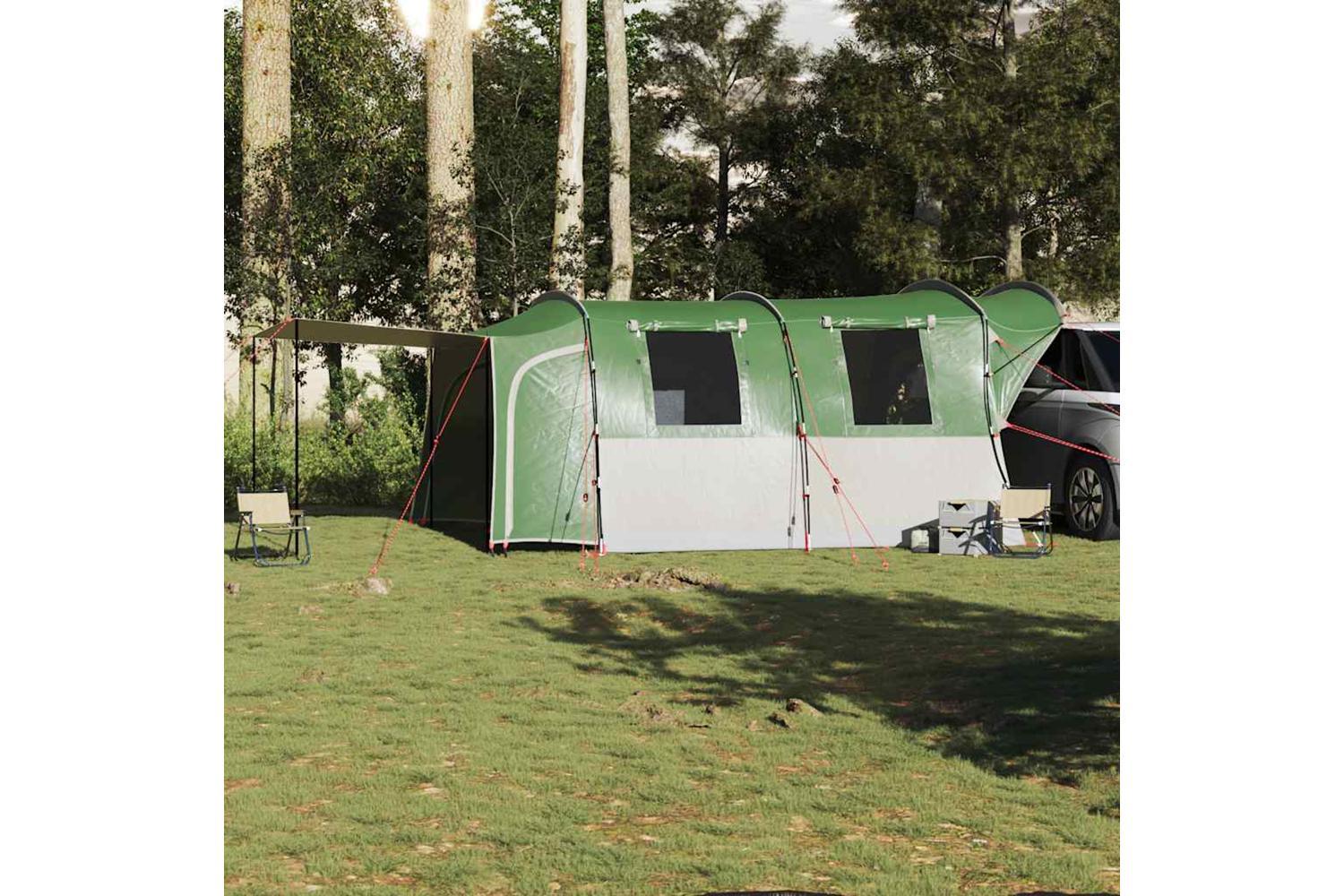 Vidaxl Car Tent 4-person Green Waterproof-3