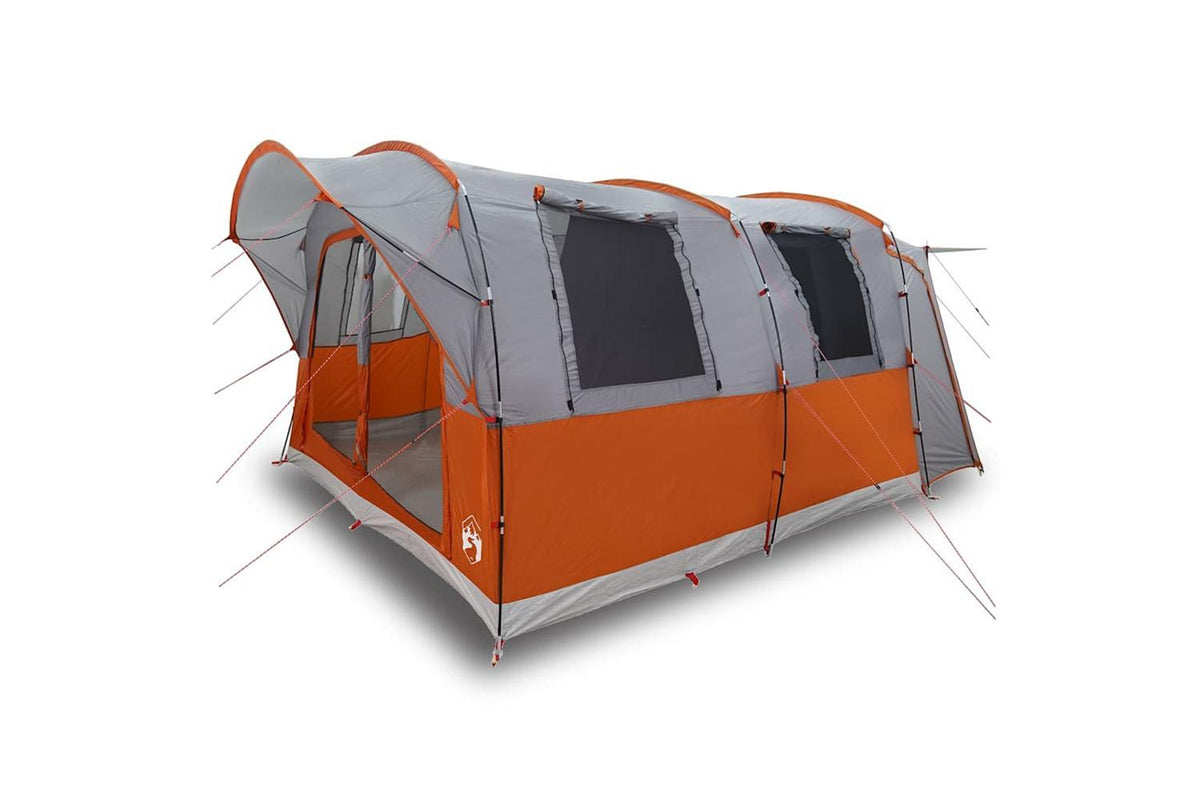 Vidaxl Car Tent 4-person Grey And Orange Waterproof-2
