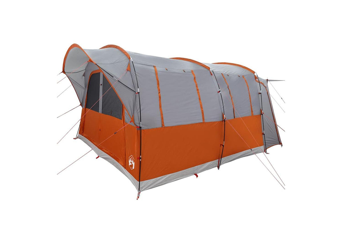 Vidaxl Car Tent 4-person Grey And Orange Waterproof-5