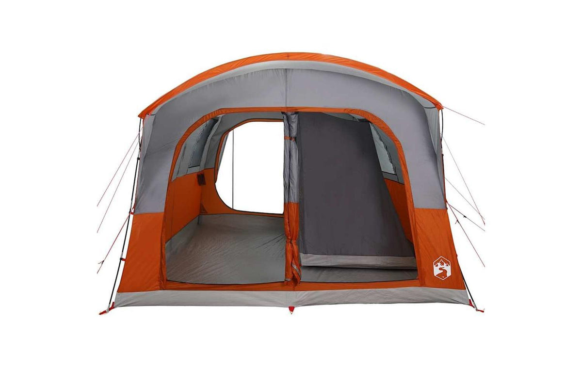 Vidaxl Car Tent 4-person Grey And Orange Waterproof-6