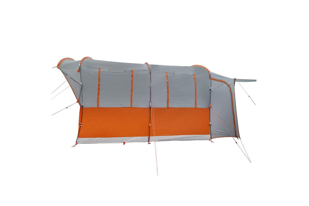 Vidaxl Car Tent 4-person Grey And Orange Waterproof-8