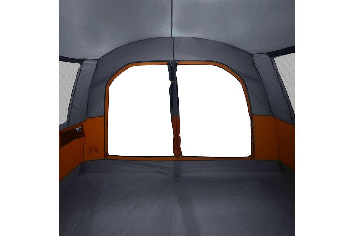 Vidaxl Car Tent 4-person Grey And Orange Waterproof-10