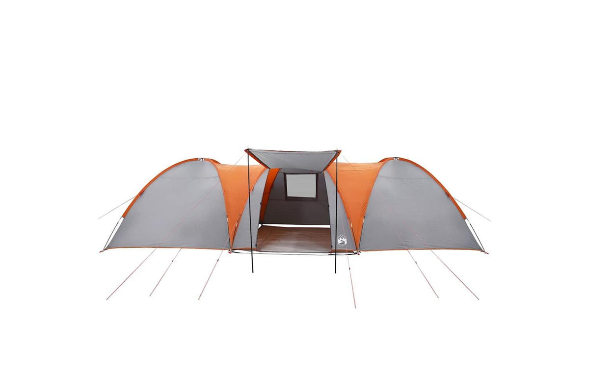 Vidaxl Family Tent Dome 8-person Grey And Orange Waterproof-6