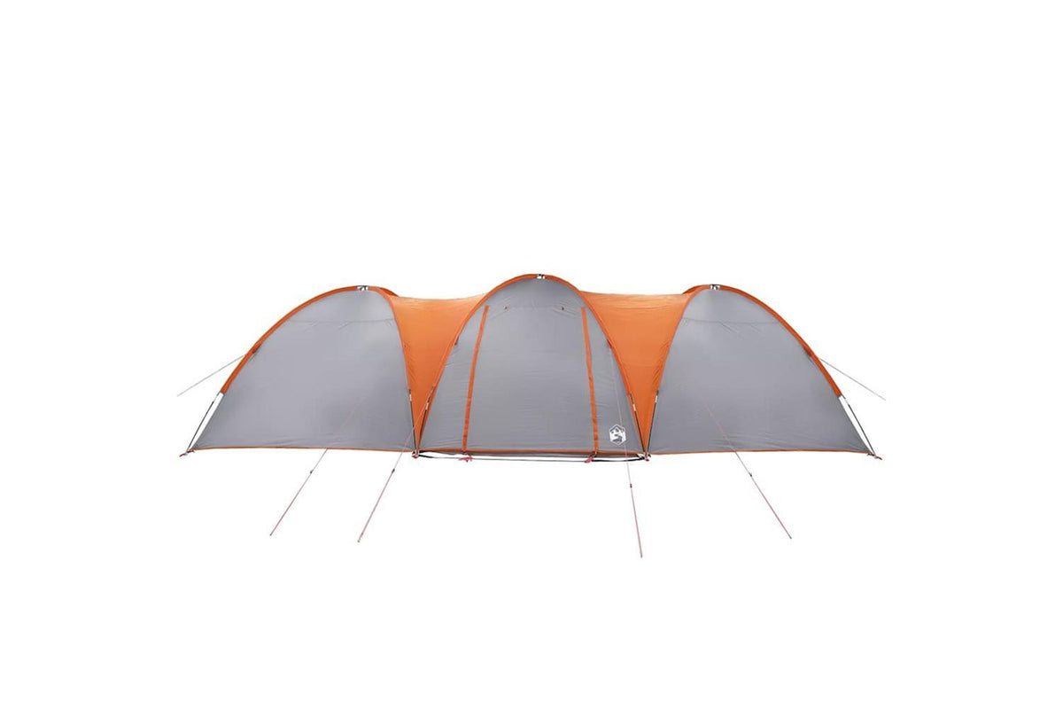 Vidaxl Family Tent Dome 8-person Grey And Orange Waterproof-7