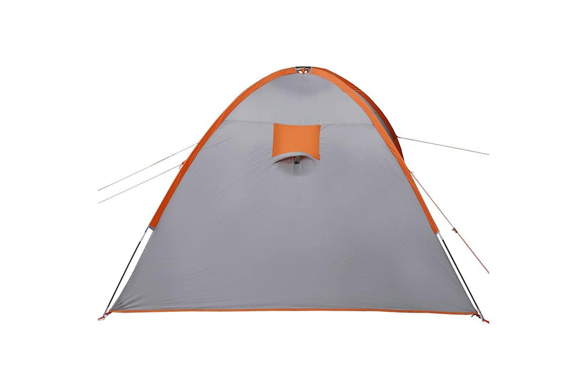 Vidaxl Family Tent Dome 8-person Grey And Orange Waterproof-8