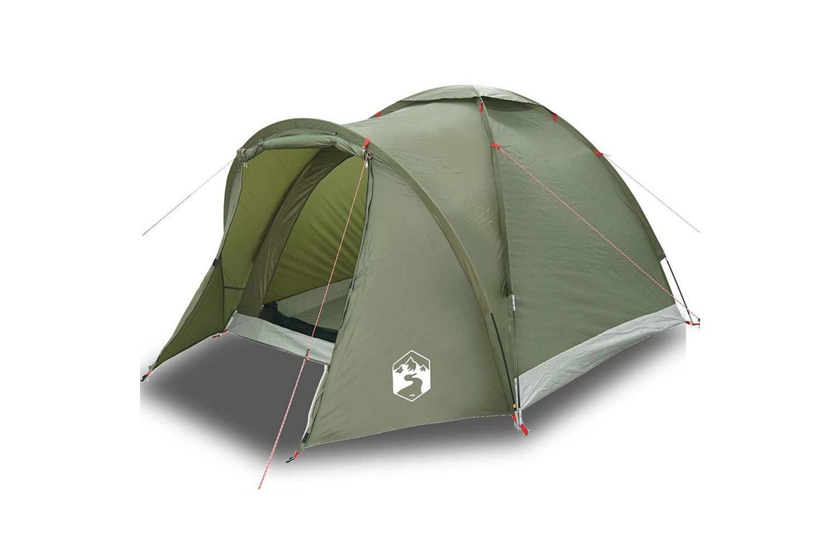 Vidaxl Fishing Tent 2-person Olive Green Waterproof-2