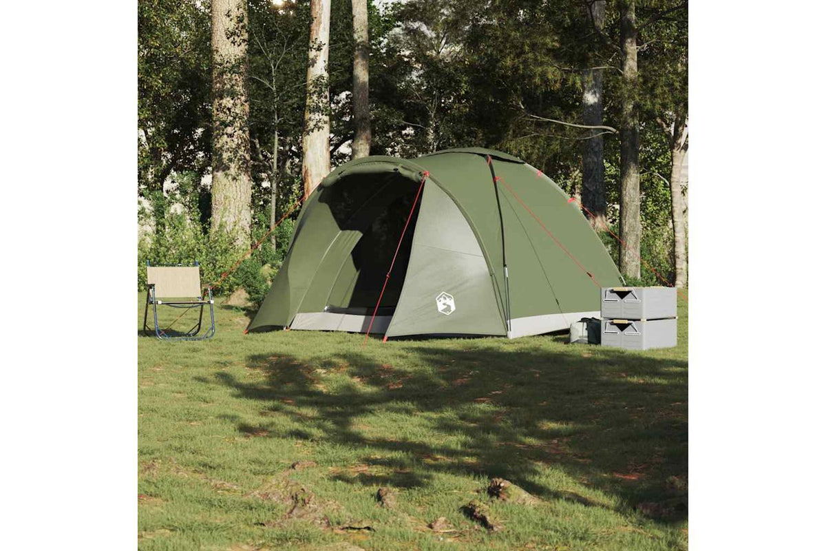 Vidaxl Fishing Tent 2-person Olive Green Waterproof-3
